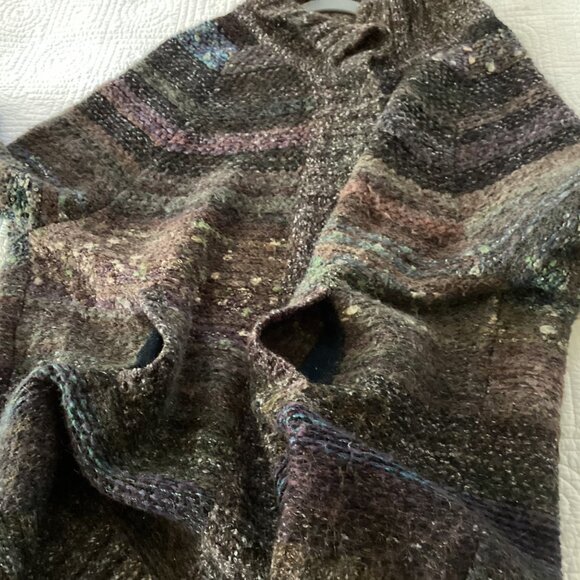 Free People Starlight Shadow Alpaca Mohair Sweater Cardigan size M Boho Cozy - Picture 12 of 12